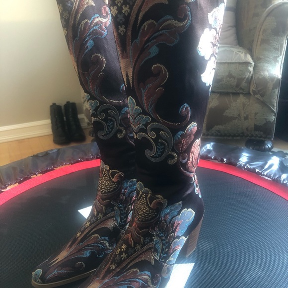 Embroidered boots Rockwell Tharp size 37 Eur - Picture 3 of 4